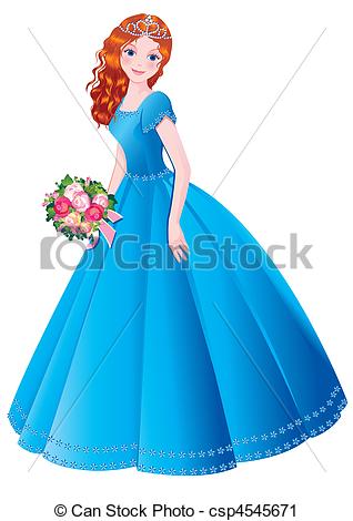 Princess Vector Art Illustration On A    Csp4545671   Search Clipart