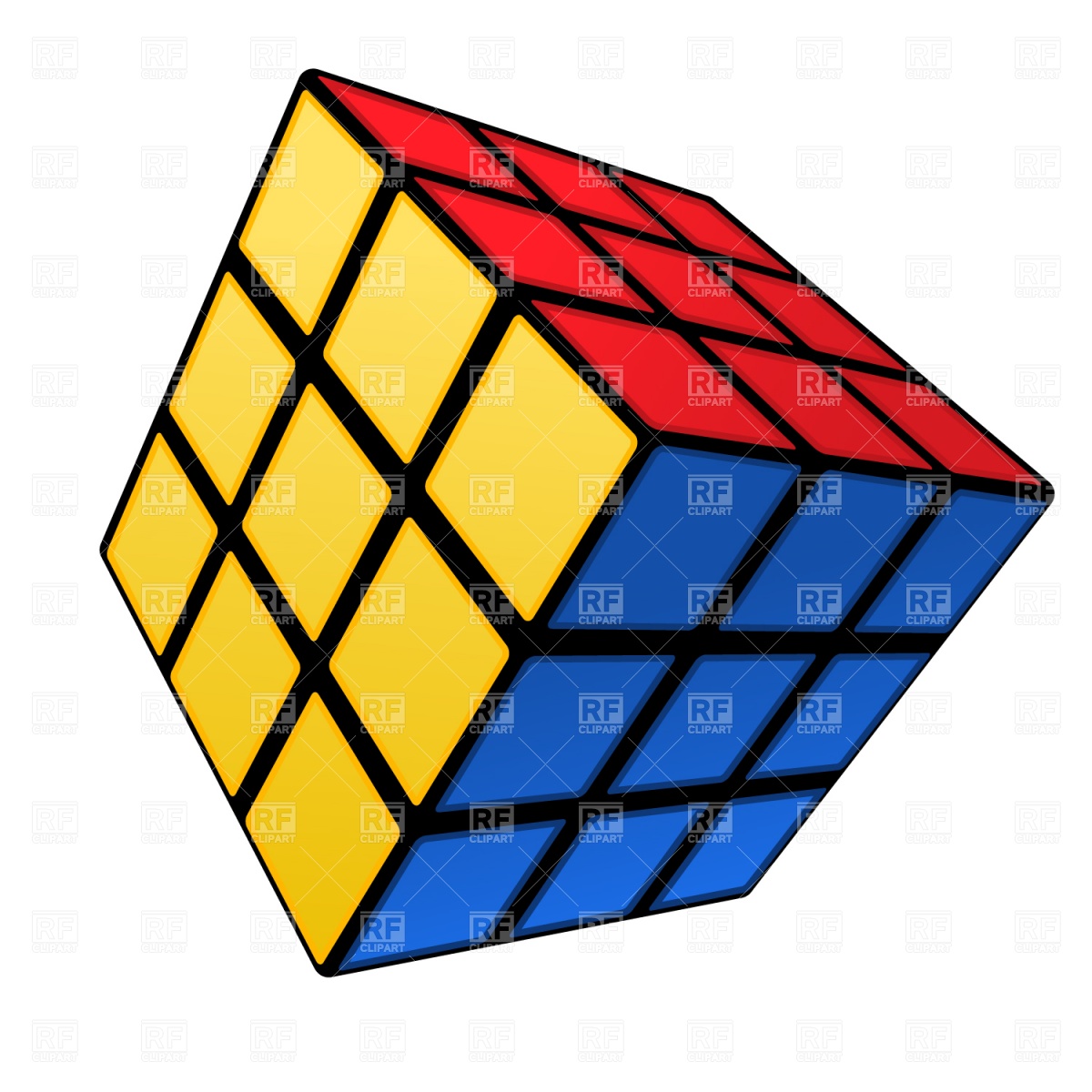 Rubik S Cube 1582 Objects Download Royalty Free Vector Clip Art