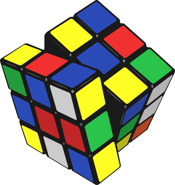 Rubiks Cube Clip Art At Clker Com   Vector Clip Art Online Royalty