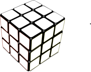 Rubiks Cube White Clip Art At Clker Com   Vector Clip Art Online