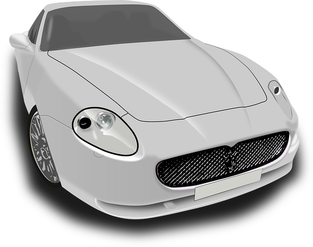 This Nice Silver Sports Car Clip Art Is Ideal For Use On Your Car