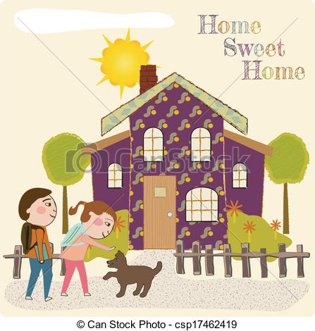 Vector   Home Sweet Home   Stock Illustration Royalty Free