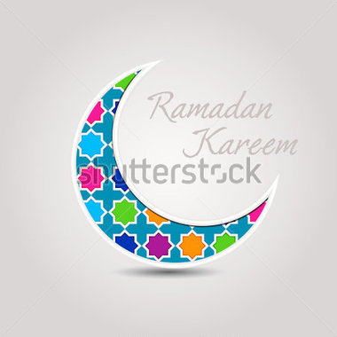 Crescent Moon Colorful Crescent Moon On Silver Background 201159203