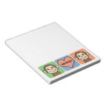 Cute Cartoon Clip Art Monkeys With Heart Love Memo Note Pads