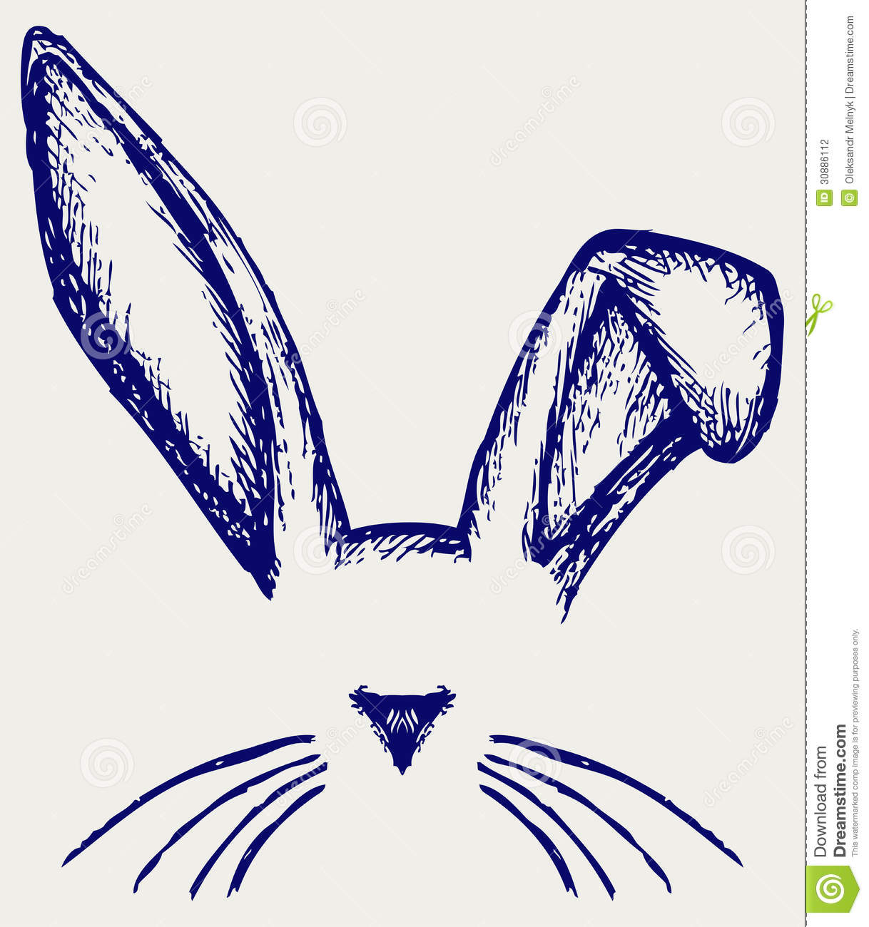 Easter Bunny Ears Stock Photography   Image  30886112