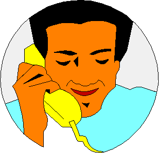 Free Clipart   Business Clipart   Man On Phone