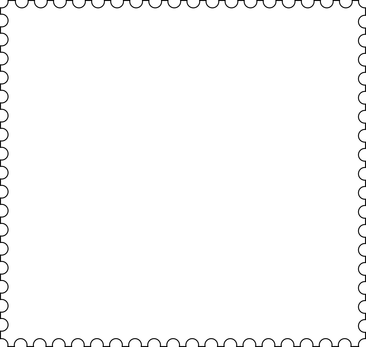 Free Stamp Border Clipart