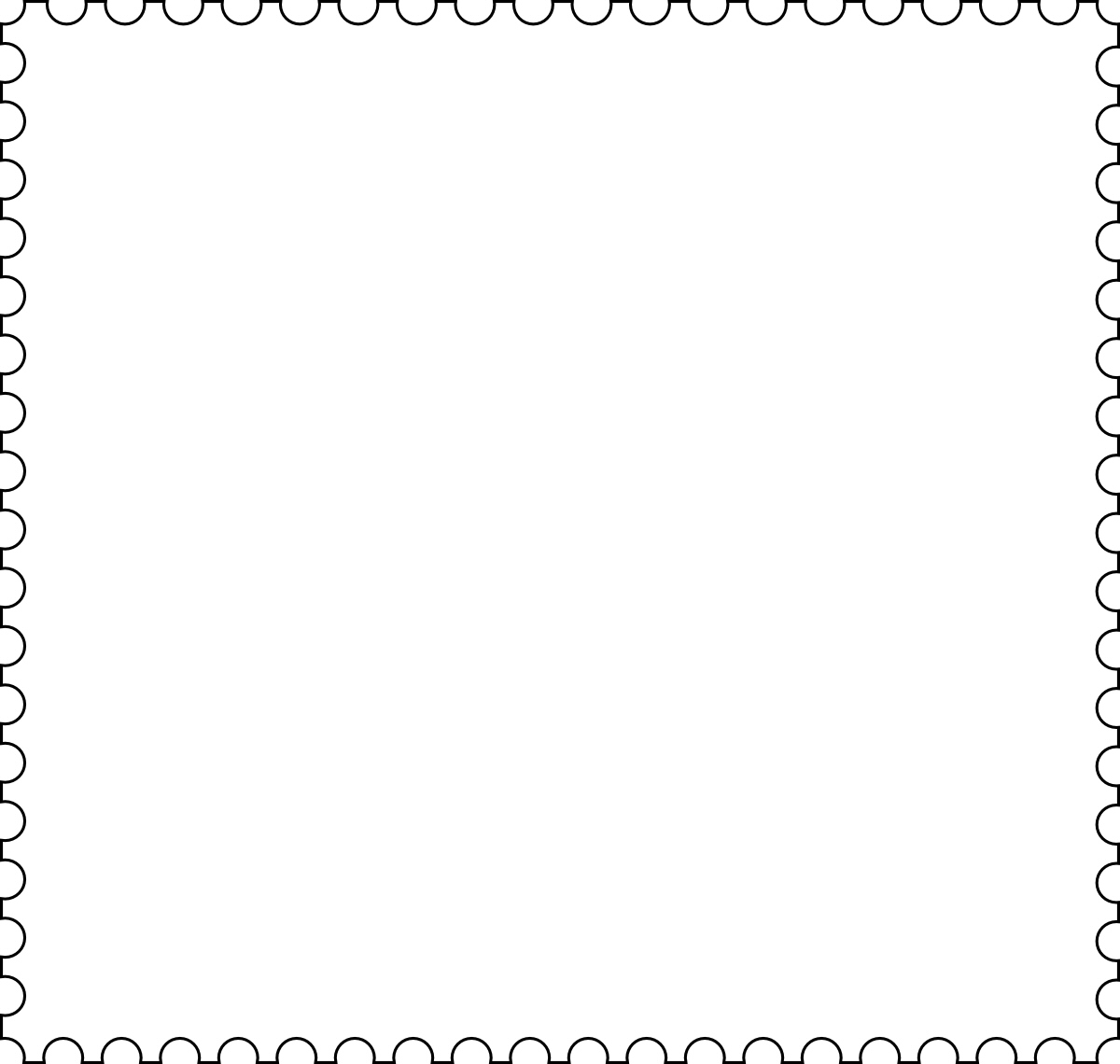 Free Stamp Border Clipart