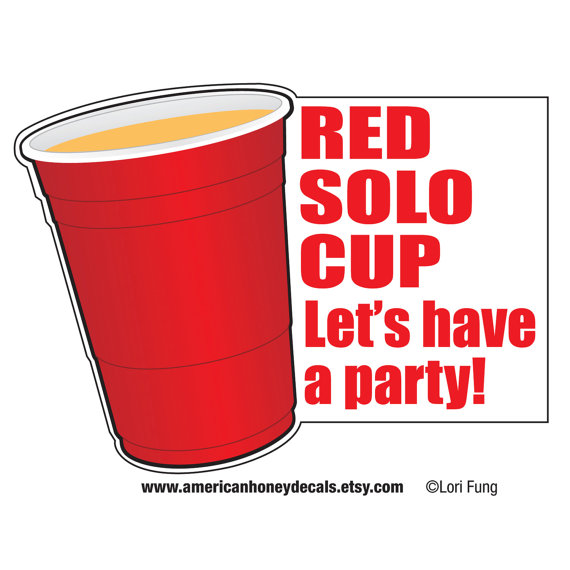 Items Similar To Red Solo Cup Let S Have A Party Decal On Etsy
