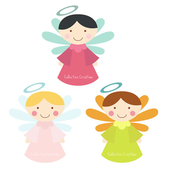 Little Angels Digital Clipart   Clip Art For Commercial And Personal
