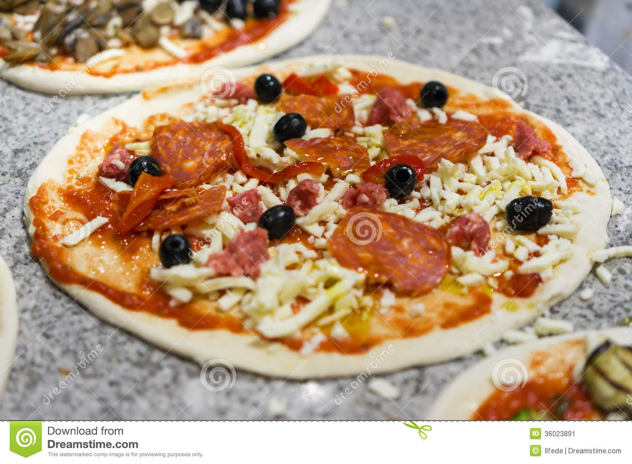 Making Pizza Stock Image   Image  36023891