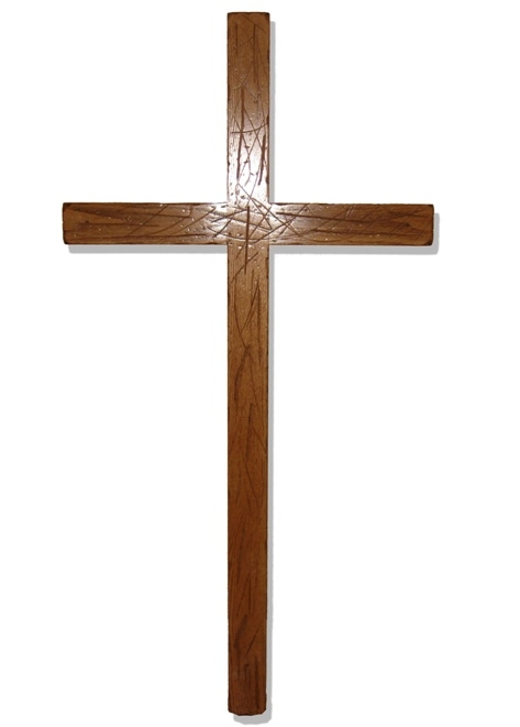 Old Rugged Wooden Cross Clip Art