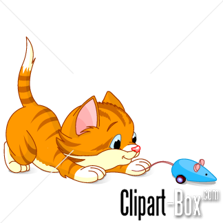 Related Kitten Playing With Mouse Cliparts  
