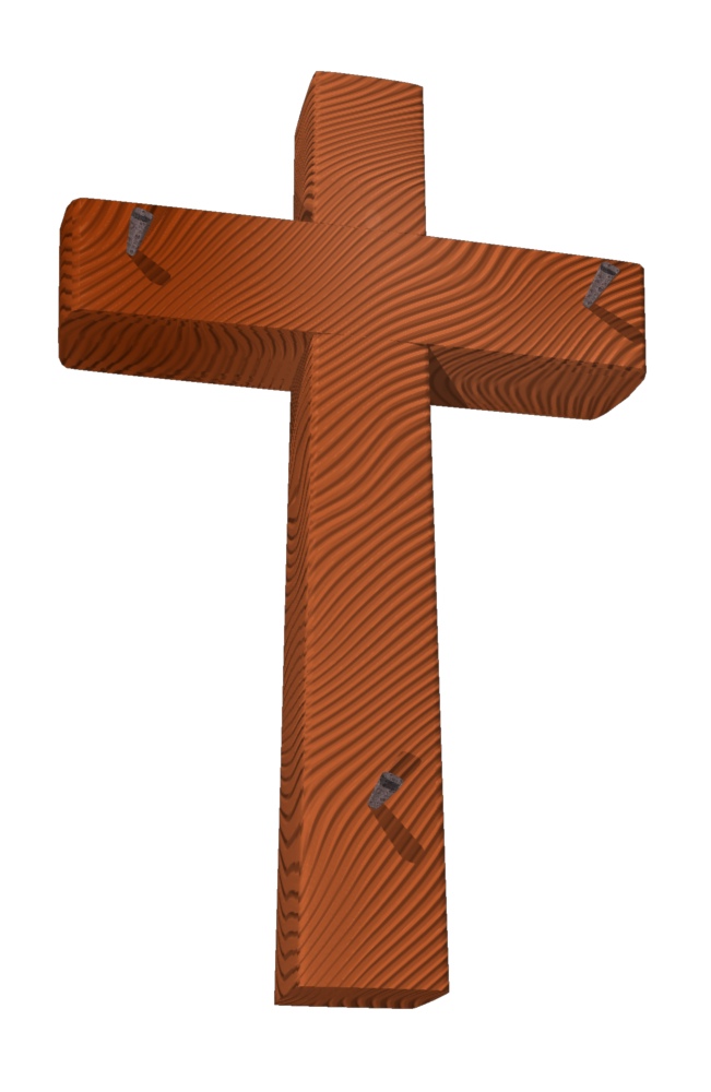 Rugged Cross 1 Trendy Bible Educational Clip Art