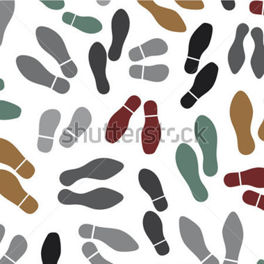 Shoes Silhouette Seamless Background  Imprint Soles Shoes Background
