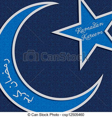 Silver Crescent Moon And Star Outline    Csp12505460   Search Clipart