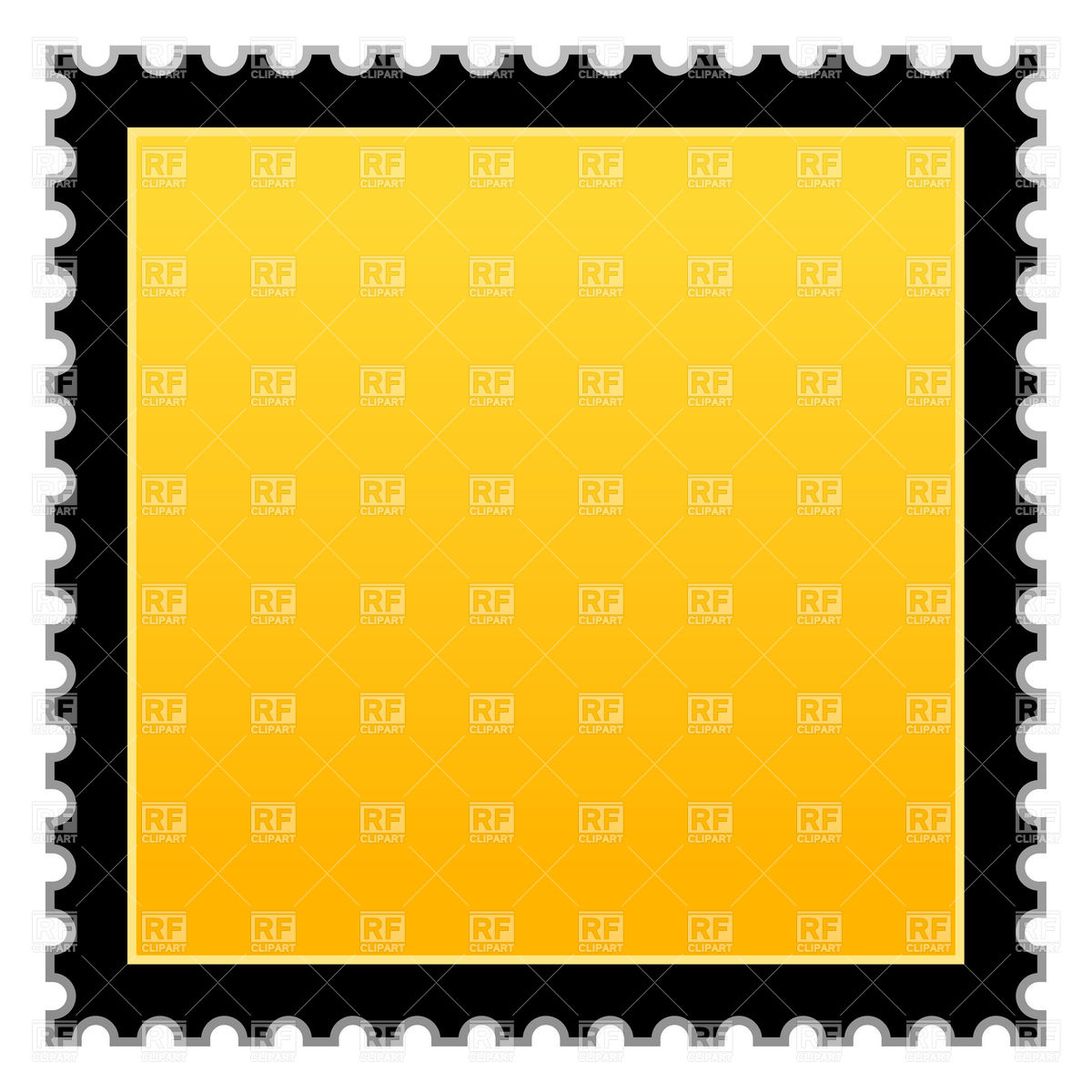 Stamp With Black Border Download Royalty Free Vector Clipart  Eps