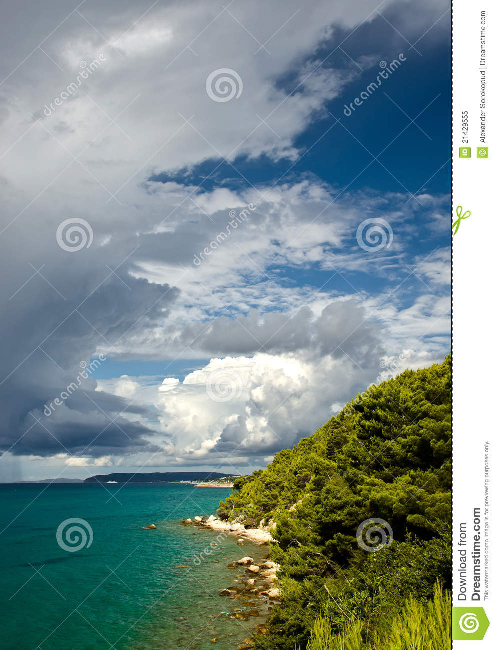 Stormy Weather With Dark Clouds Royalty Free Stock Photo   Image