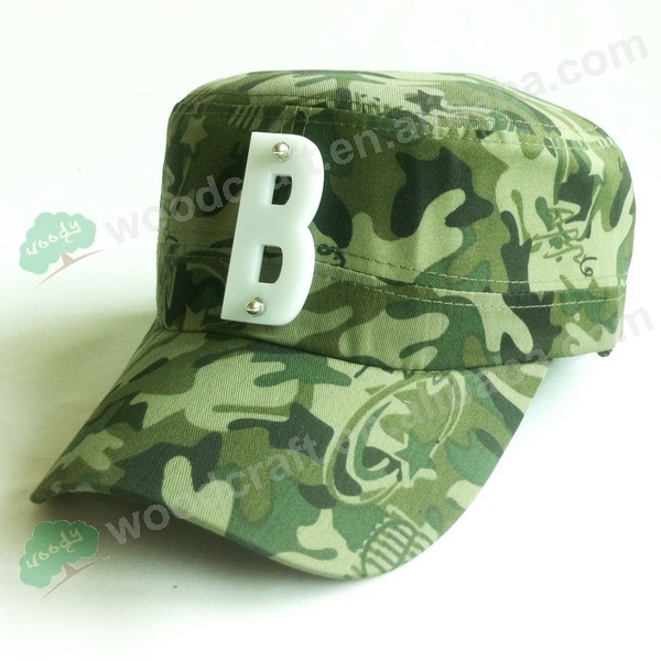 3d Letter B Camo Army Hat Cap Camouflage Pattern Adjustable Velcro
