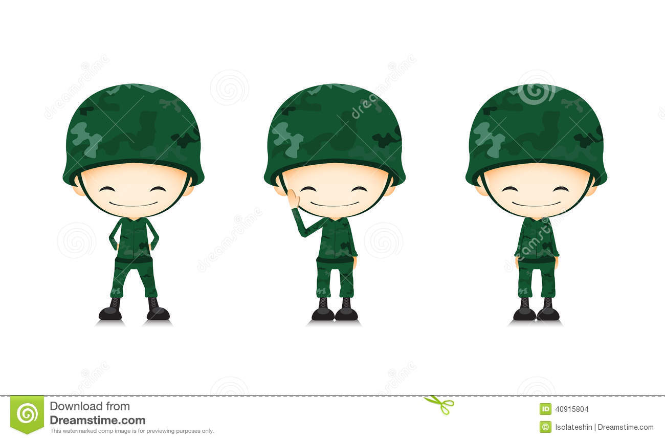 Army Soldier Cartoon Stock Vector   Image  40915804