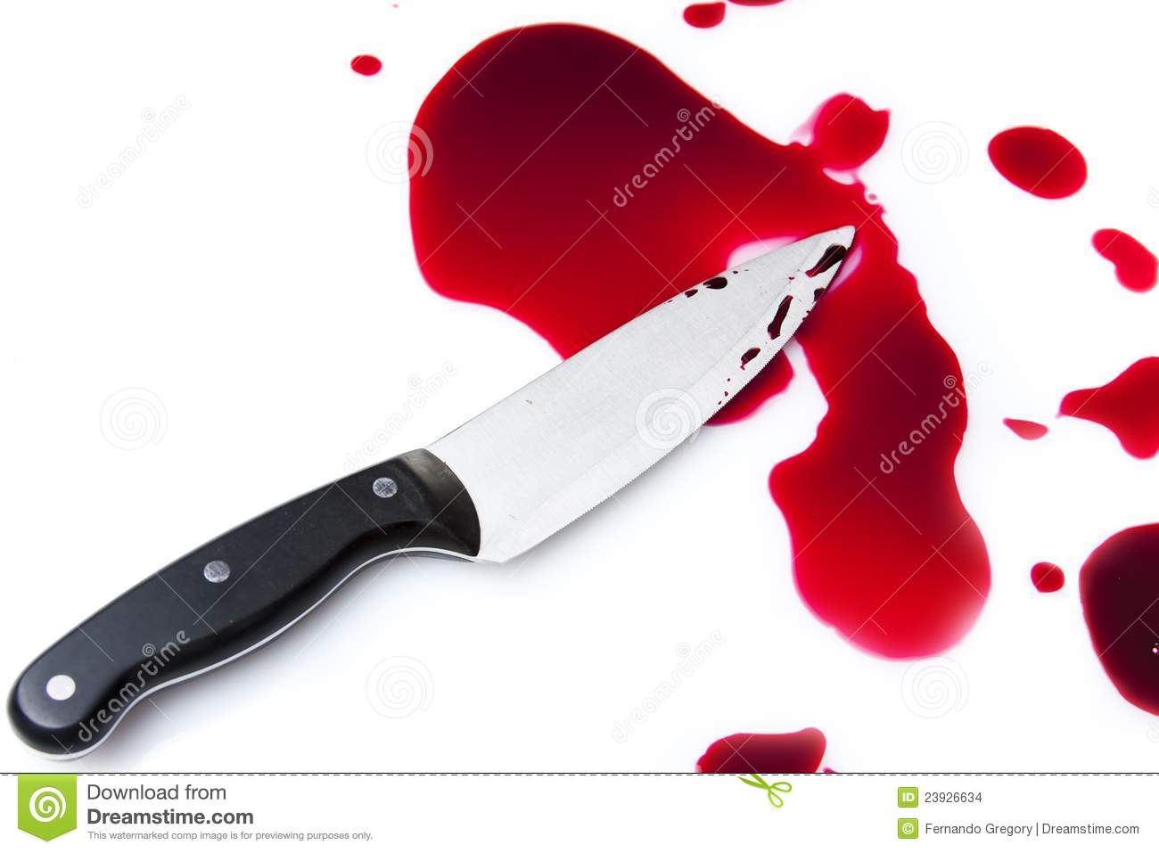 Bloody Knife With Blood Splatter Stock Images   Image  23926634