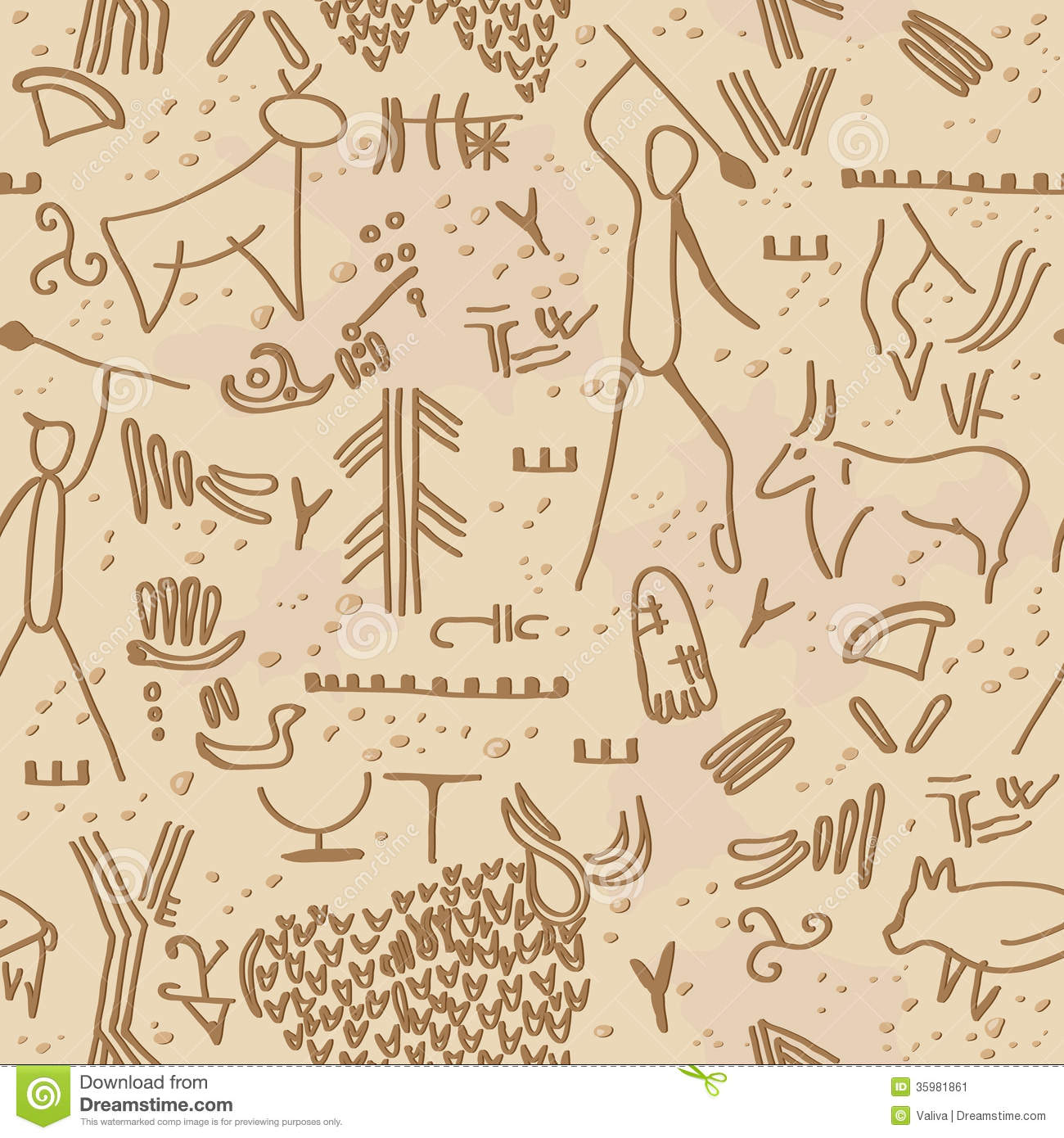 Cave Petroglyphs Stock Image   Image  35981861