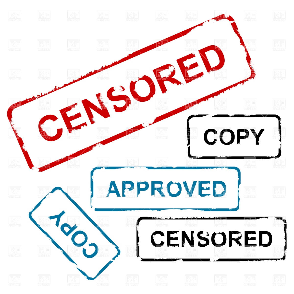 Censored And Approved Stamp 904 Download Royalty Free Vector Clipart