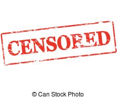 Censored   Rubber Stamp With Word Censored Inside Vector   