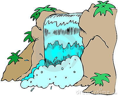 Clipart Of Waterfalls