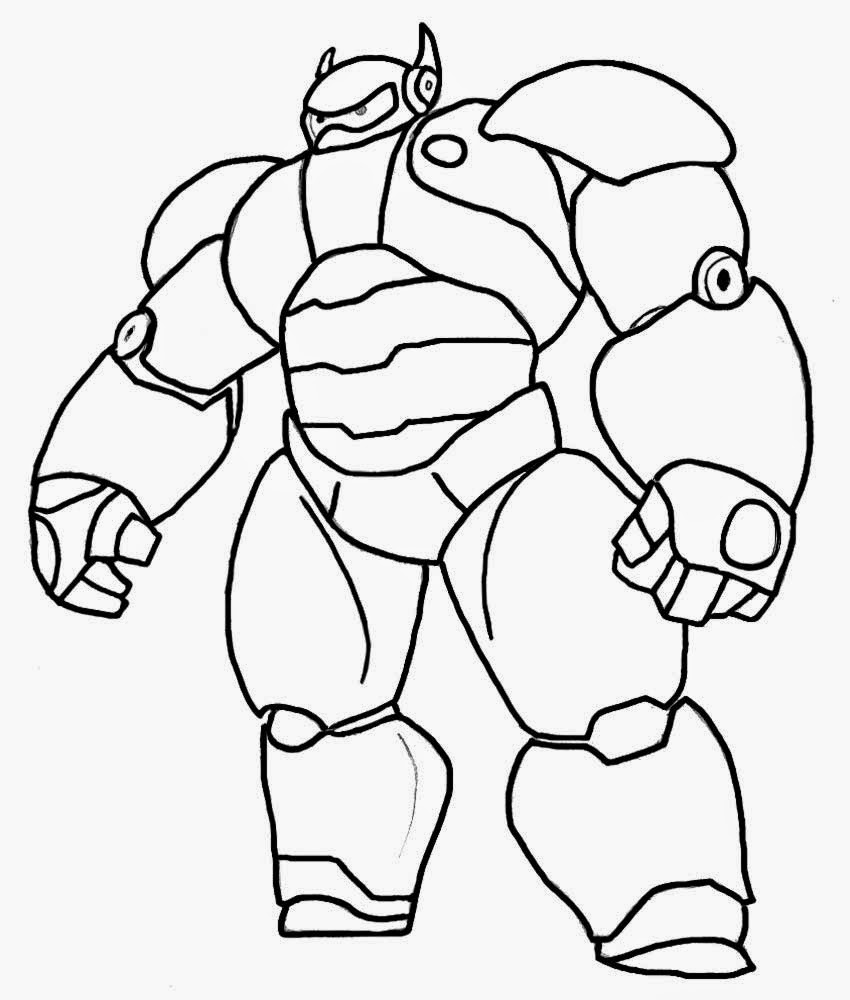 Free Clipart Sketch Baymax Superhero Comic Strip Big Hero 6 Colouring    
