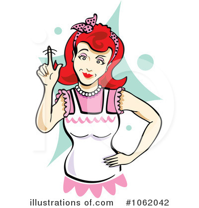 Housewife Clipart  1062042 By Andy Nortnik   Royalty Free  Rf  Stock    