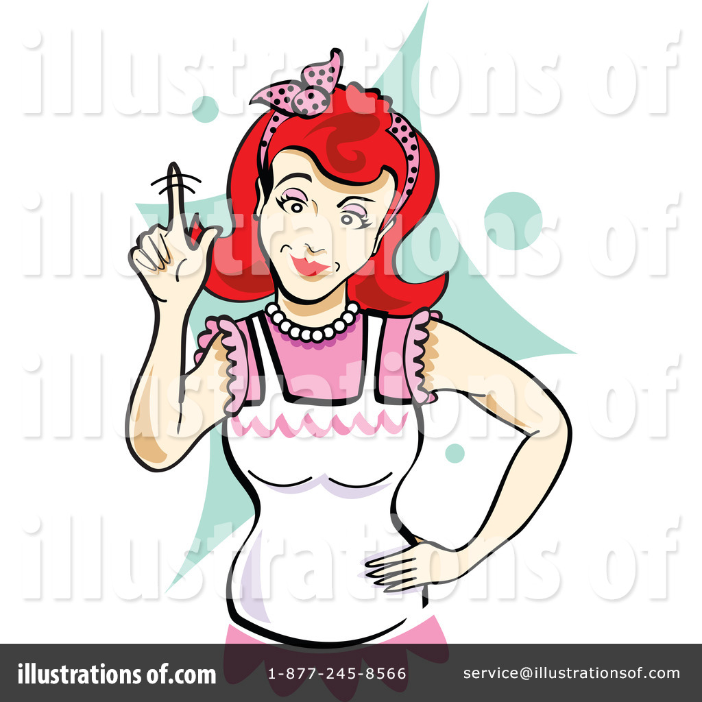 Housewife Clipart  1062042 By Andy Nortnik   Royalty Free  Rf  Stock