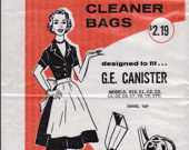Kitschy 1950s Housewife Vacuum Bag Free Us Ship
