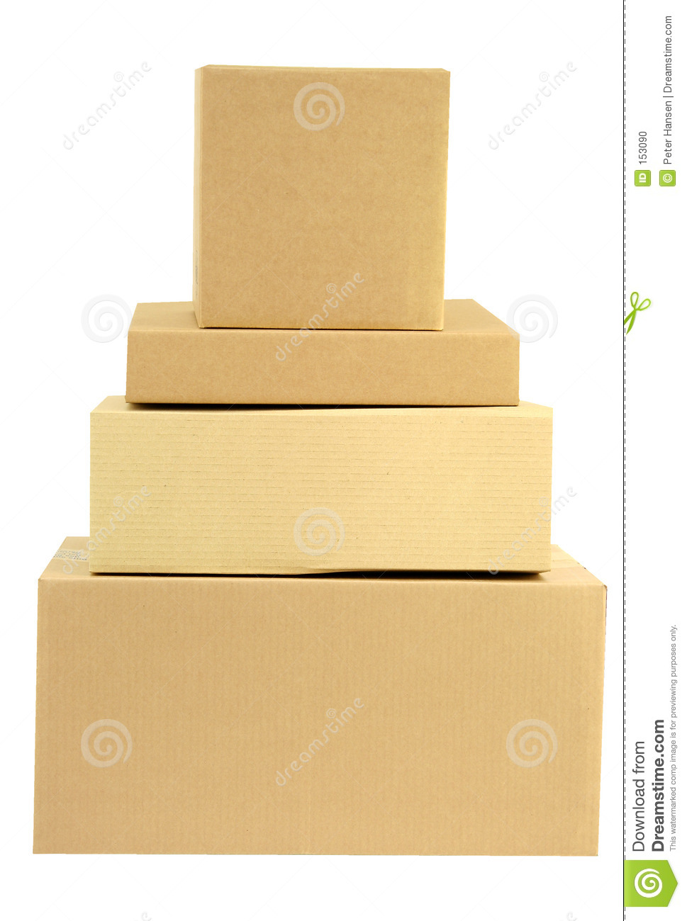Pile Of Boxes Stacked Stock Photo   Image  153090