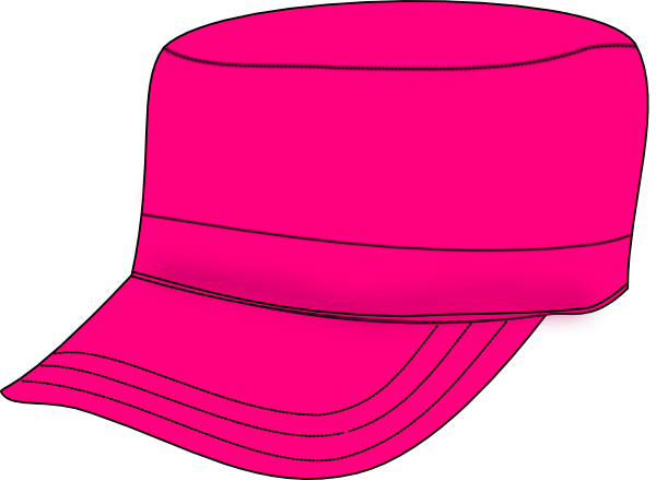 Pink Army Hat Clip Art At Clker Com   Vector Clip Art Online Royalty
