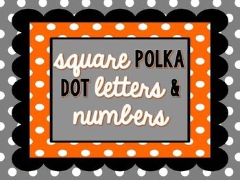 Polka Dot Letters