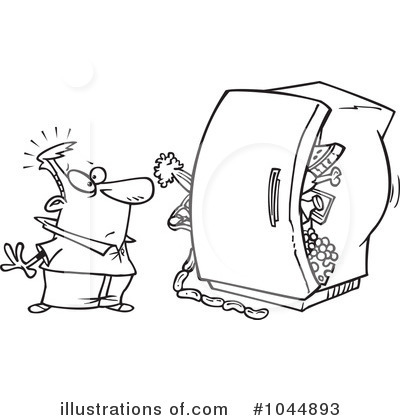 Refrigerator Clipart  1044893   Illustration By Ron Leishman