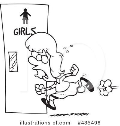 Royalty Free  Rf  Restroom Clipart Illustration By Ron Leishman