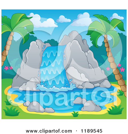 Royalty Free  Rf  Waterfall Clipart Illustrations Vector Graphics  1
