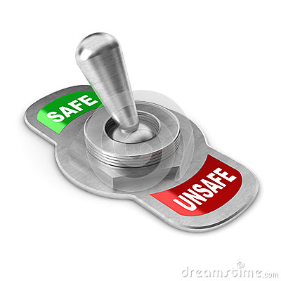 Safe Vs Unsafe Switch Stock Photos   Image  31669423