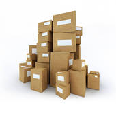 Stacks Cardboard Boxes Illustrations And Clipart