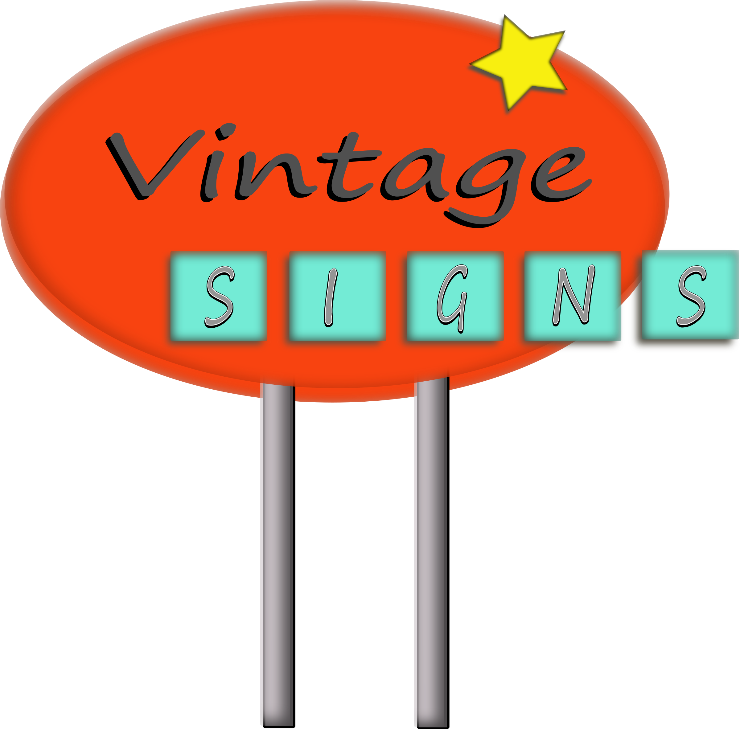 Vintage Sign By Laurianne