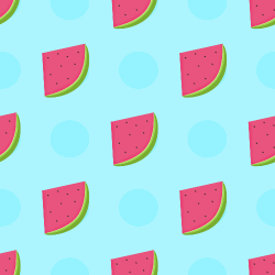 Watermelon Background   Fun Watermelon Pattern On A Blue Background 