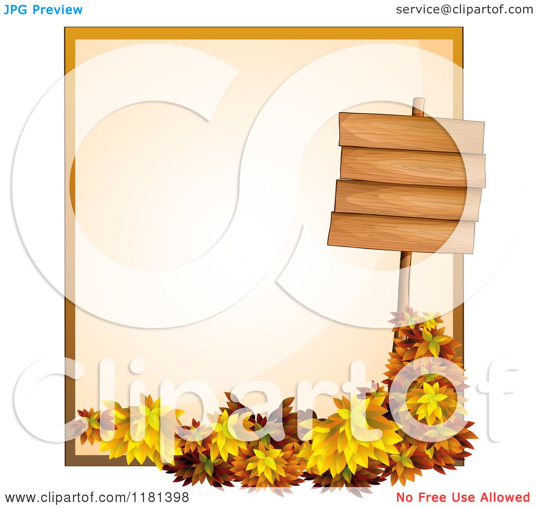 With Fall Foliage   Royalty Free Vector Clipart By Colematt  1181398