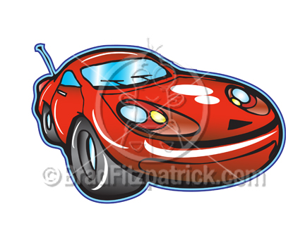 Cartoon Sports Car Clipart Picture   Royalty Free Sports Car Clip Art