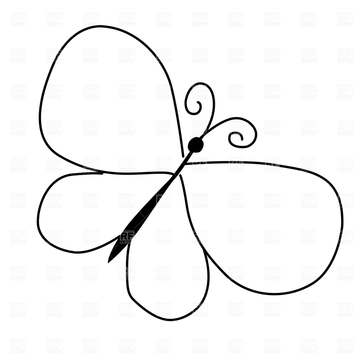 Clipart Butterfly Outline   Clipart Panda   Free Clipart Images