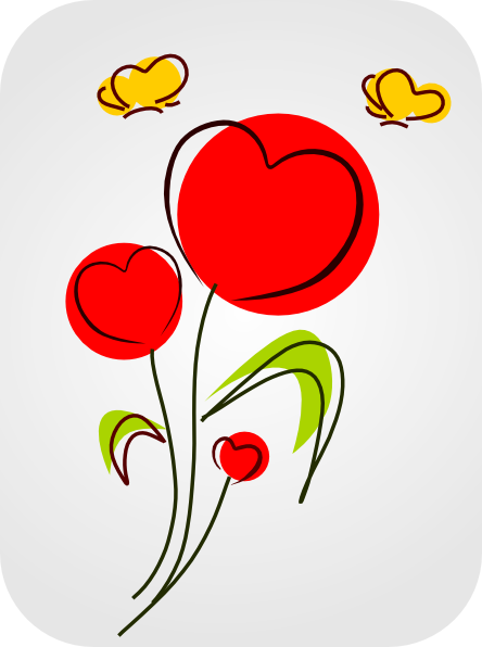 Clipart Flowers And Hearts   Clipart Panda   Free Clipart Images