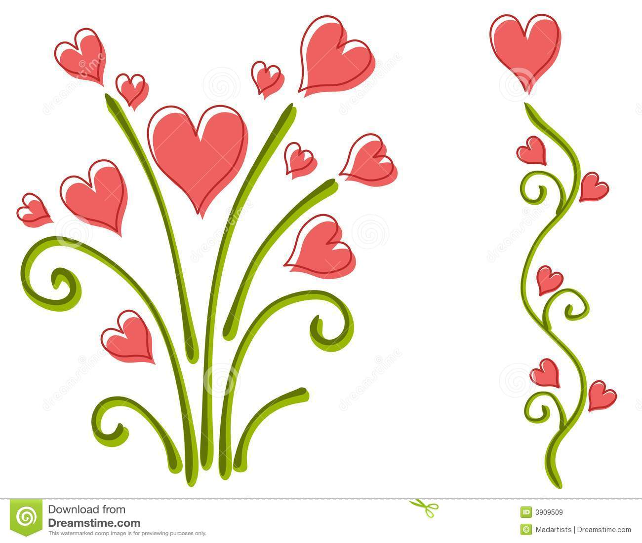 Clipart Flowers And Hearts   Clipart Panda   Free Clipart Images