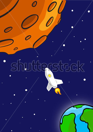 Download Source File Browse   Science   Rocket Flying Through Outer