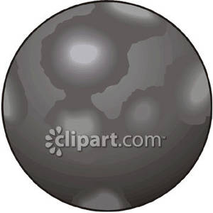 Dwarf Planet Pluto   Royalty Free Clipart Picture